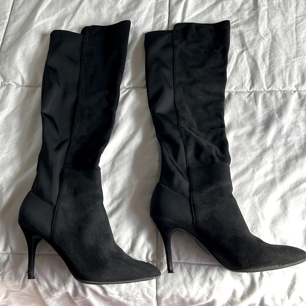 ZIGI SOHO SYNDRA WOMENS FAUX SUEDE TALL KNEE-HIGH BOOTS
